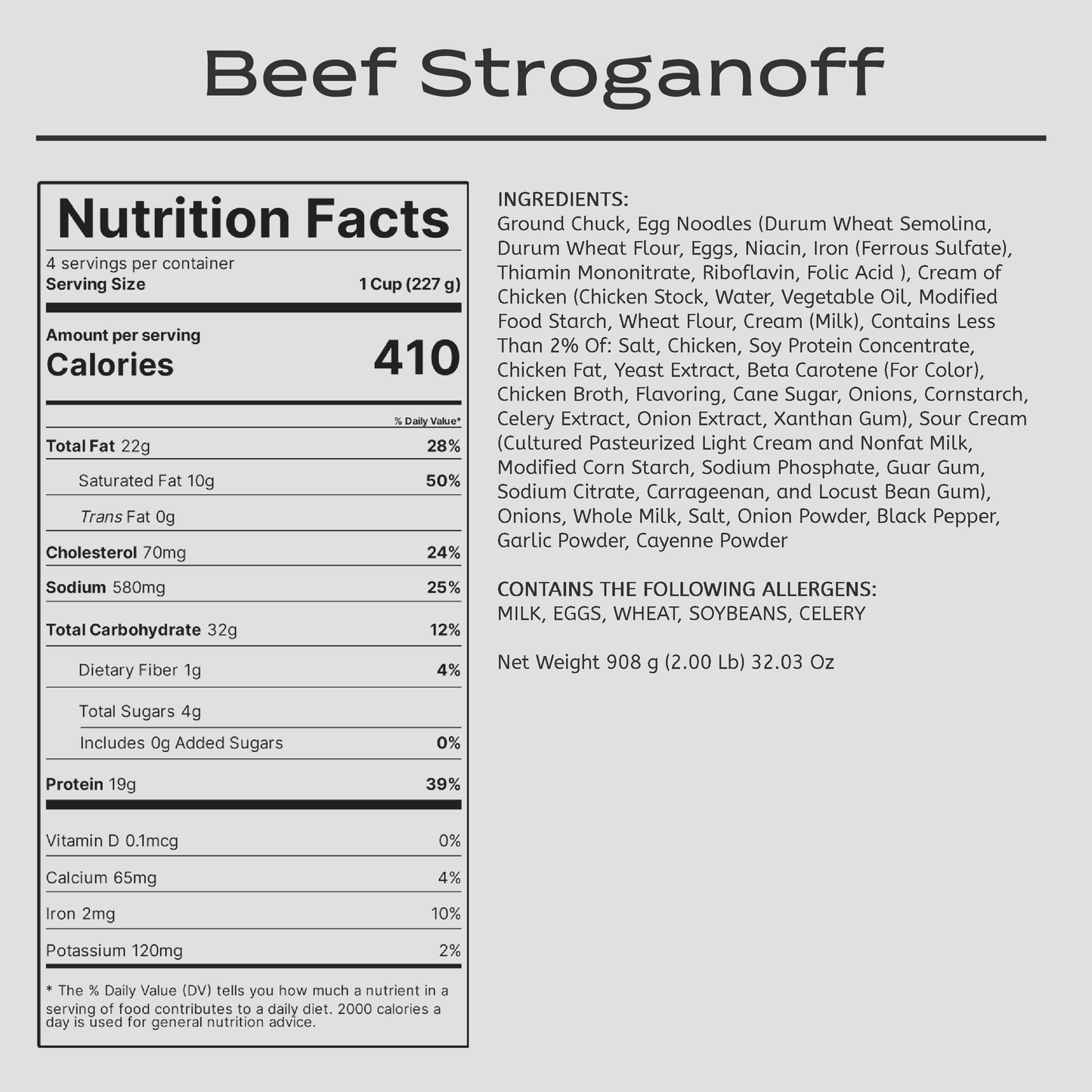 Beef Stroganoff