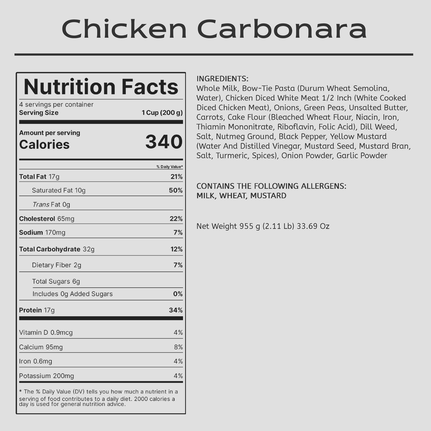 Chicken Carbonara