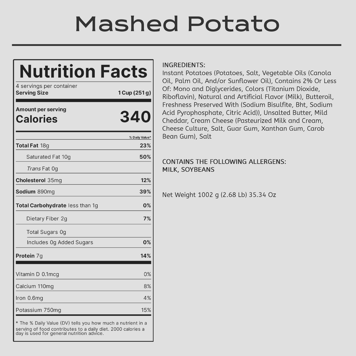 Mashed Potatoes