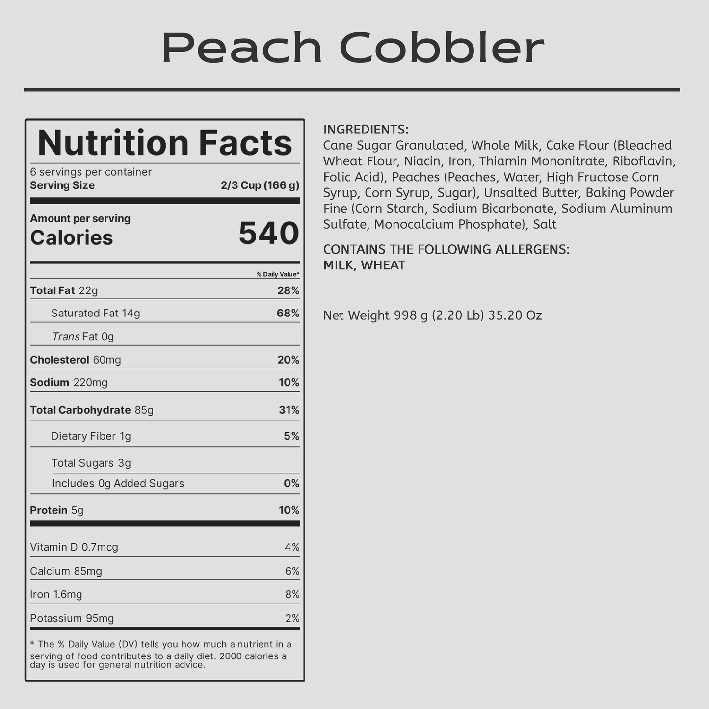 Peach Cobbler