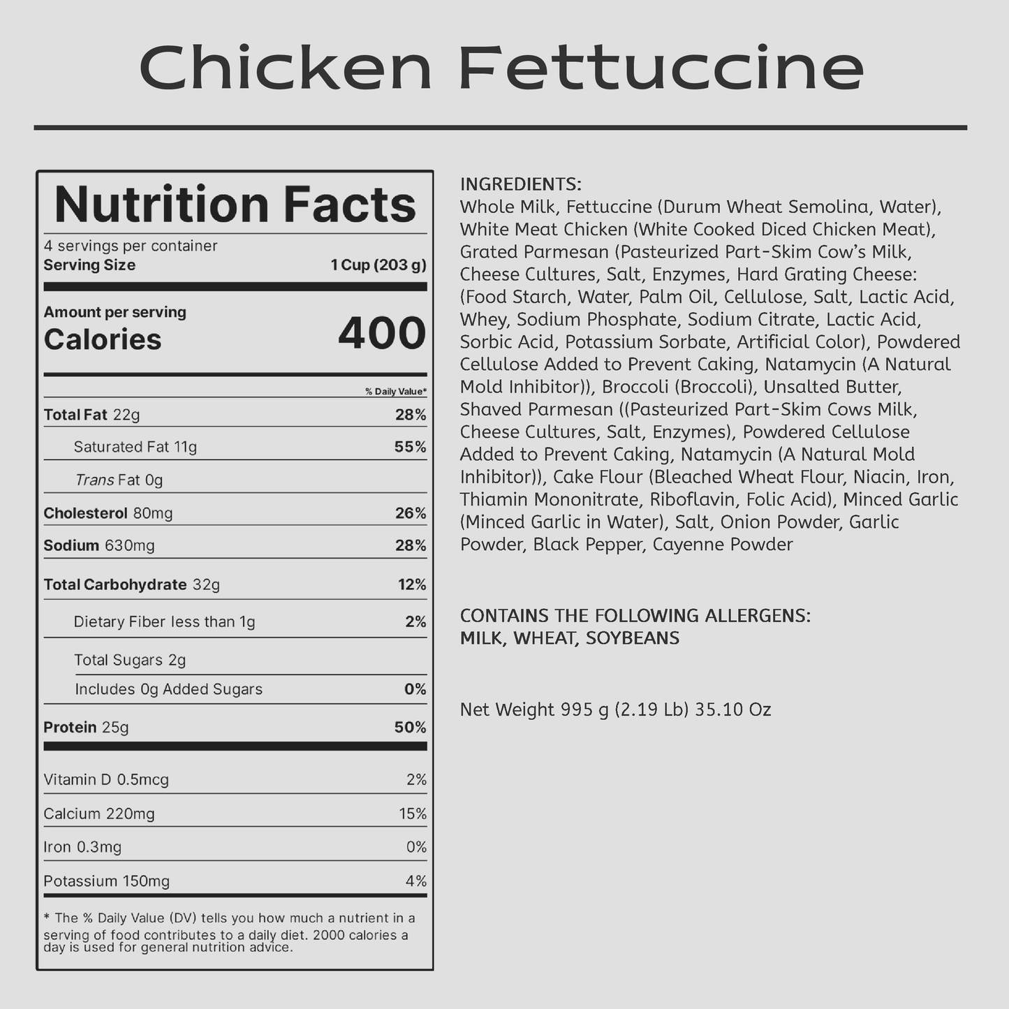 Chicken Fettuccine
