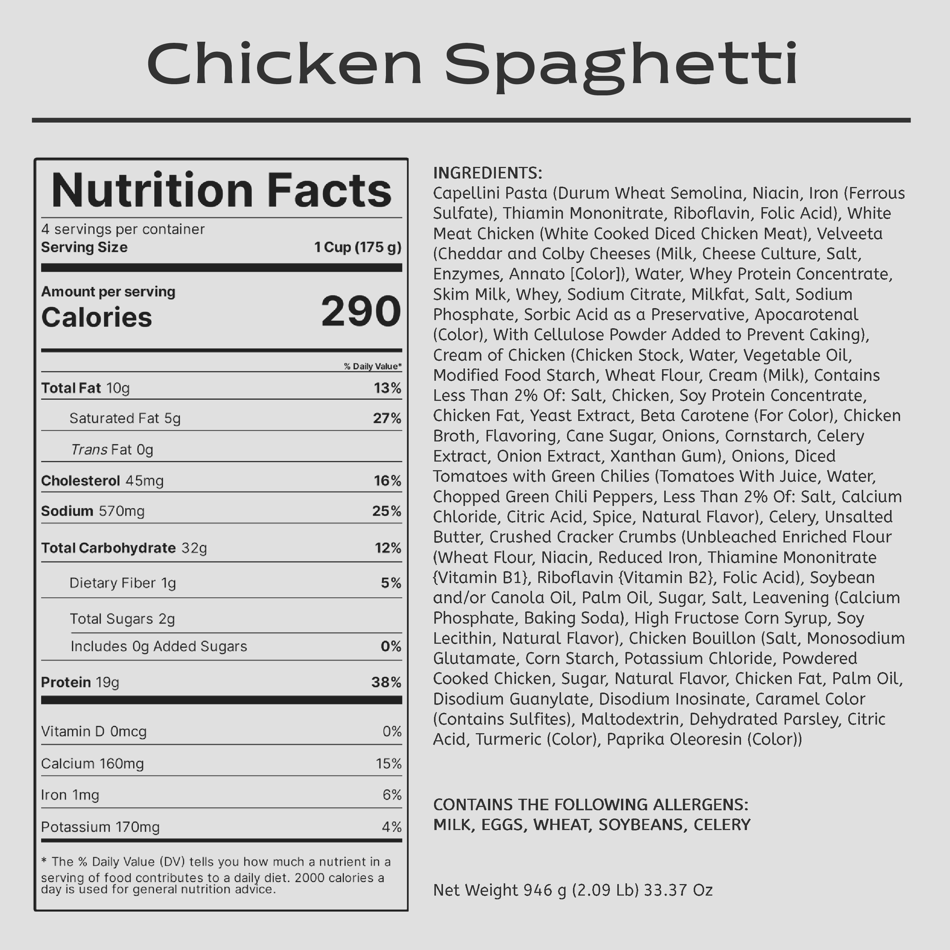 Chicken Spaghetti – Acres & Oak Kitchen