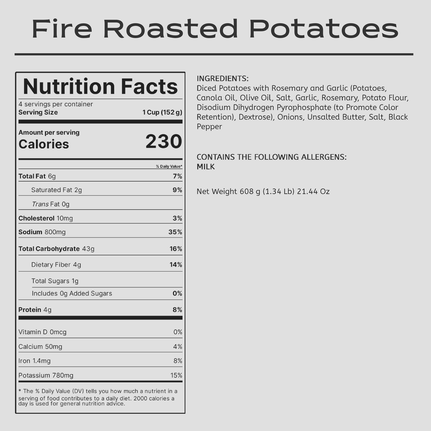 Fire Roasted Potatoes