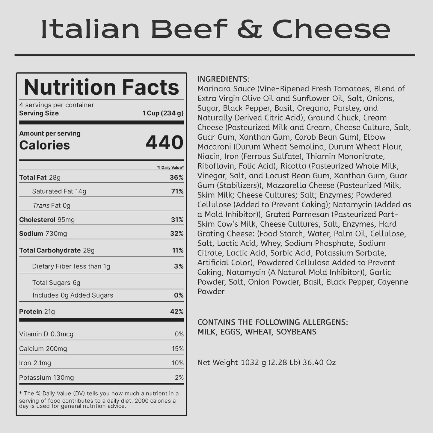 Italian Beef & Cheese