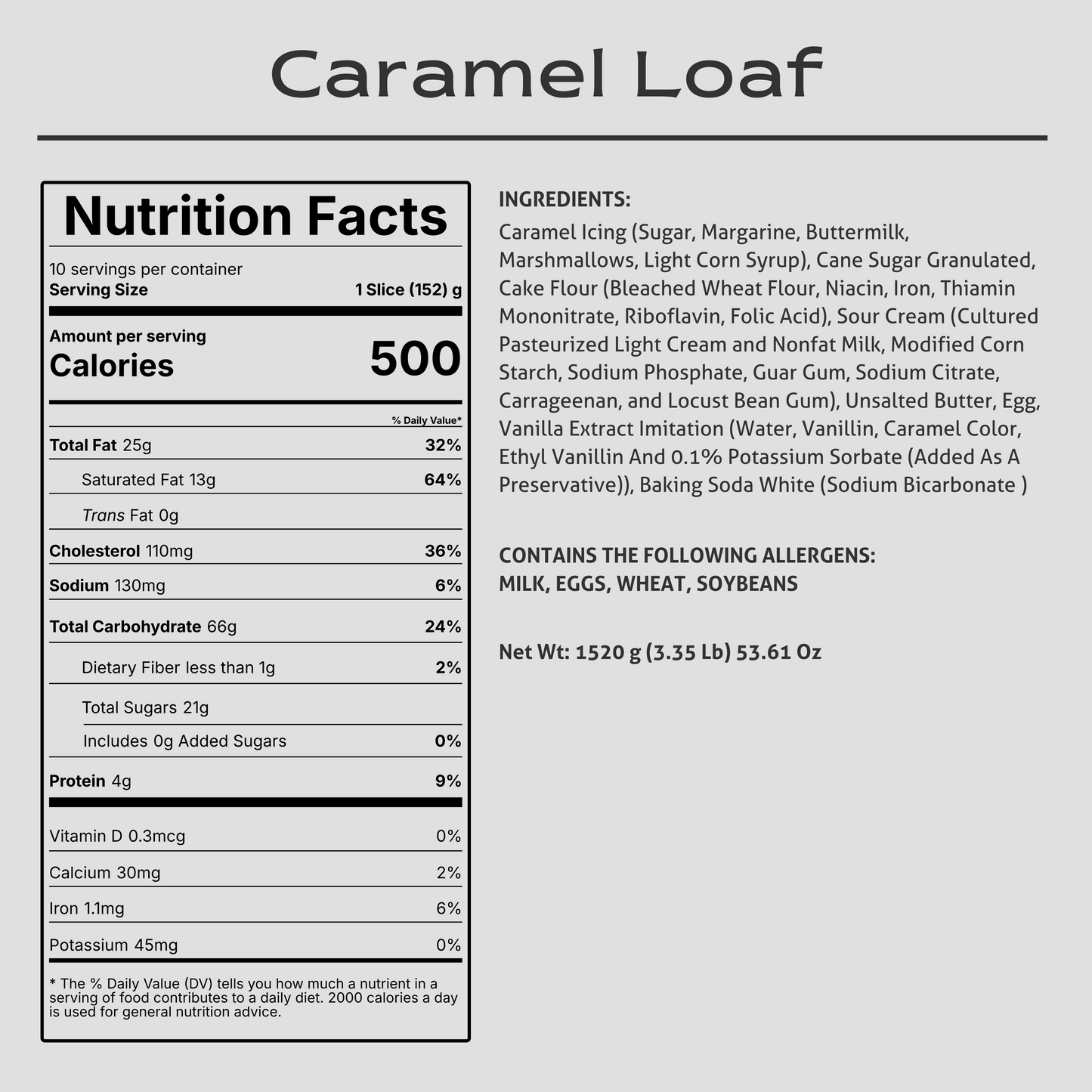 Caramel Iced Pound Cake