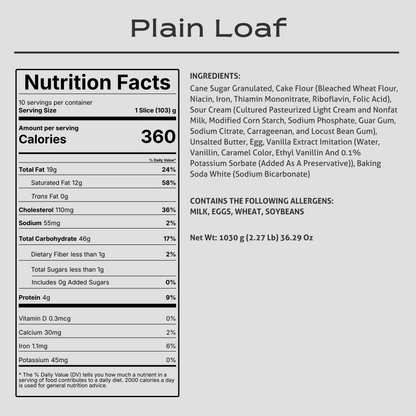 Plain Loaf Cake